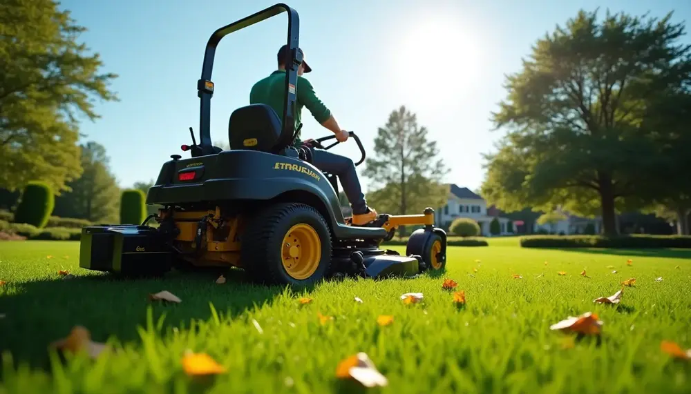 Aufsitzrasenmäher mit Kehrmaschine: Effiziente Rasenpflege das ganze Jahr