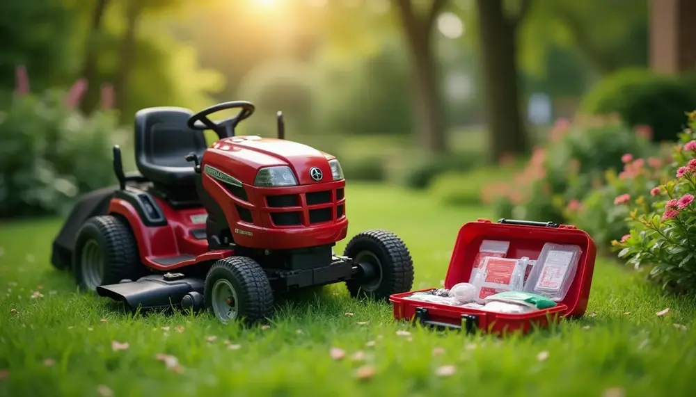 Aufsitzrasenmäher Unfall: Prävention und Erste-Hilfe-Maßnahmen