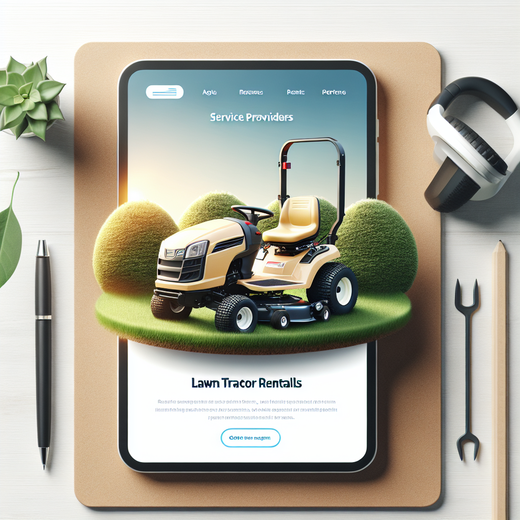 Vermietung von Rasentraktoren